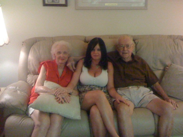 Slideshow grandpa with bisexual couple